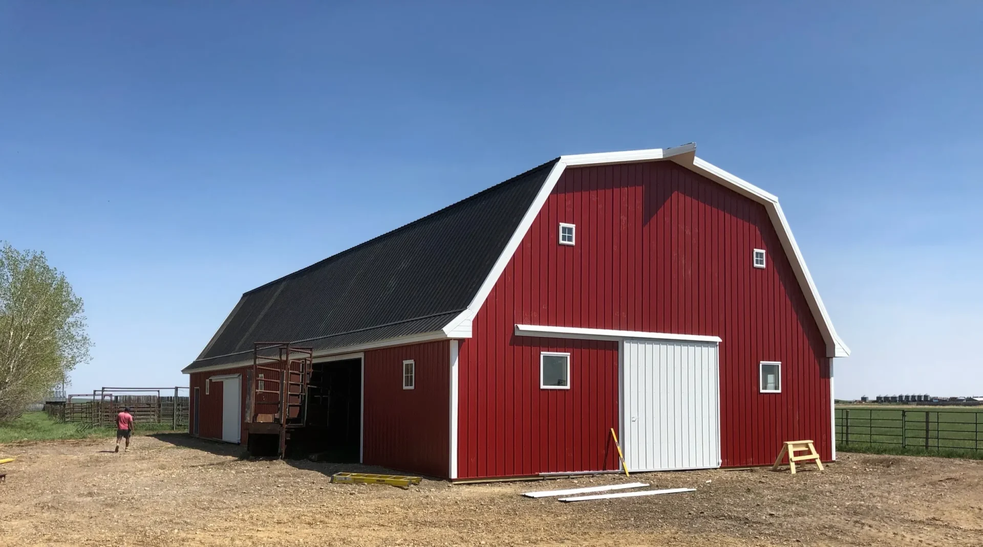 red agriculture building